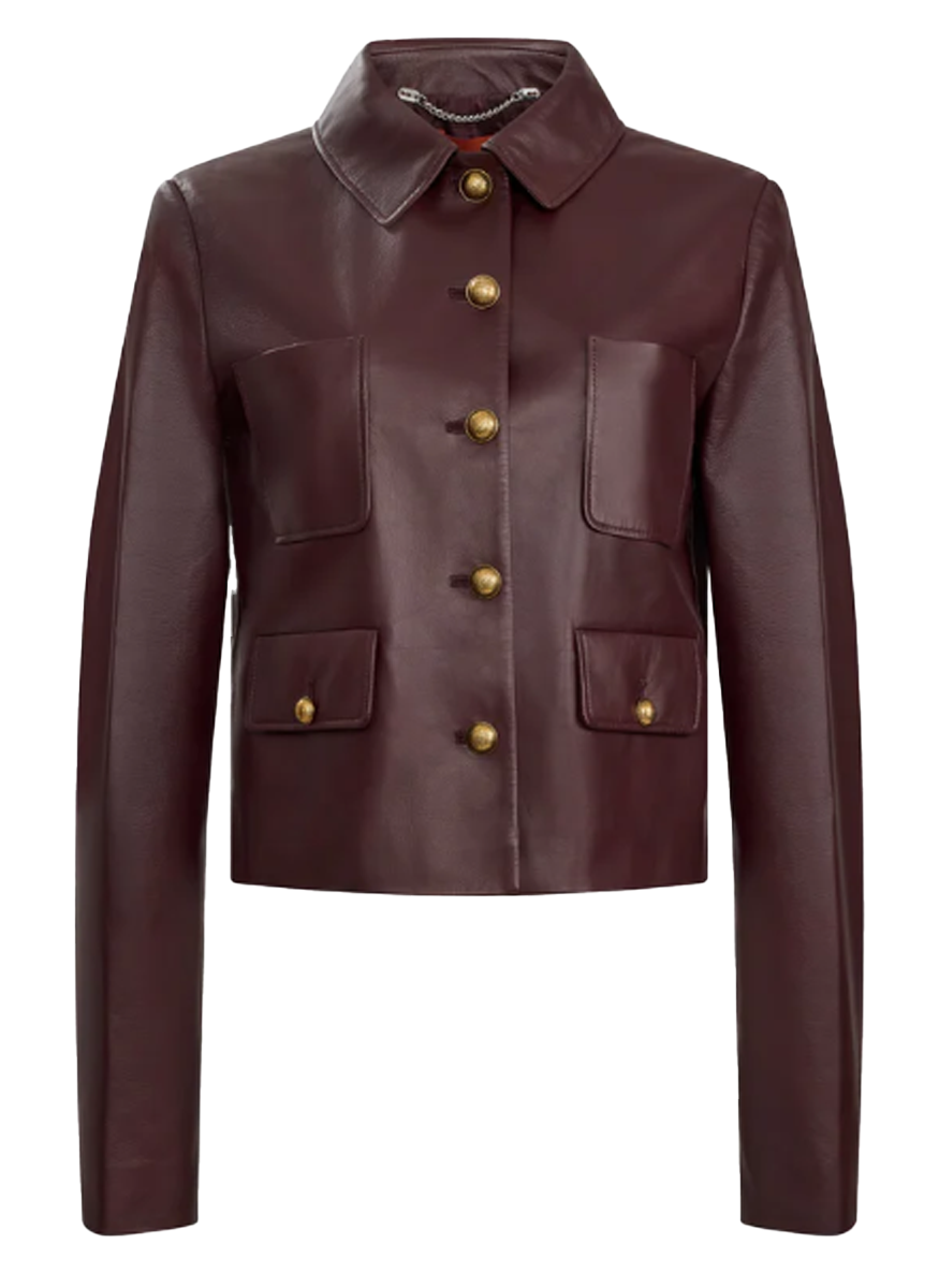 Astley Jacket in Maroon