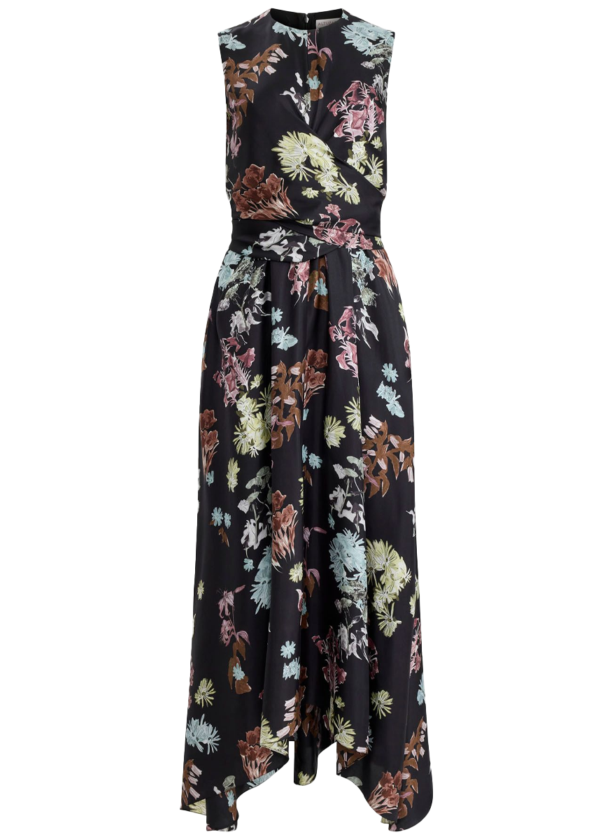 Penny Floral Silk Dress
