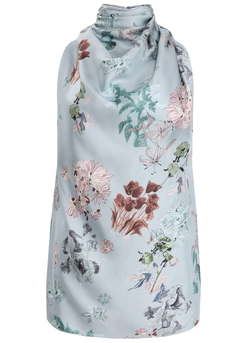 Sleary Top in Silk Flowers