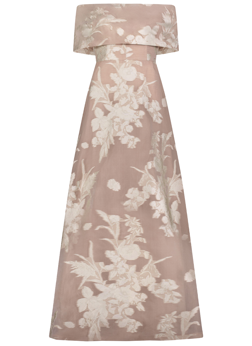 Floral Fil Coupe Deedie Gown