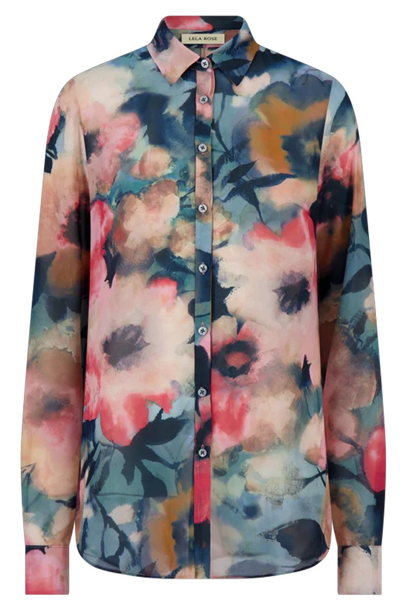 Floral Printed Chiffon Lucy Shirt