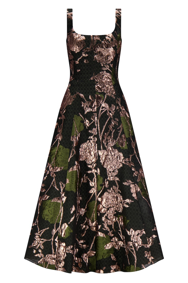 Floral Fil Coupe Olivia Dress
