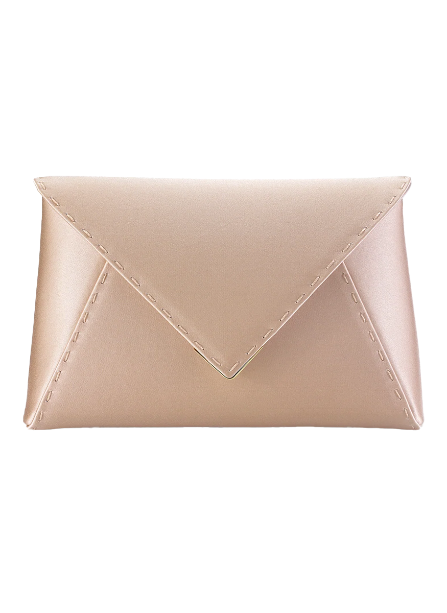 Lee Small Satin Clutch in Ballet Slipper
