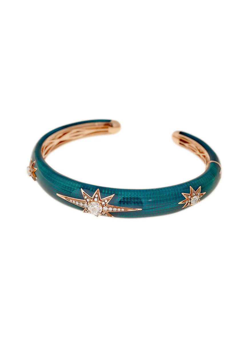 Aida Cuff, Small, Petrol