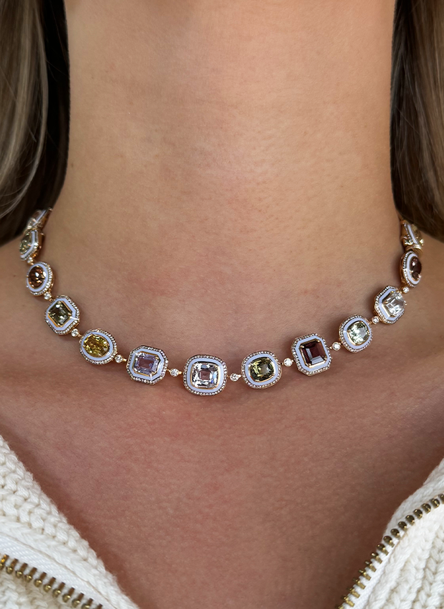 Mina Convertible Sapphire Necklace