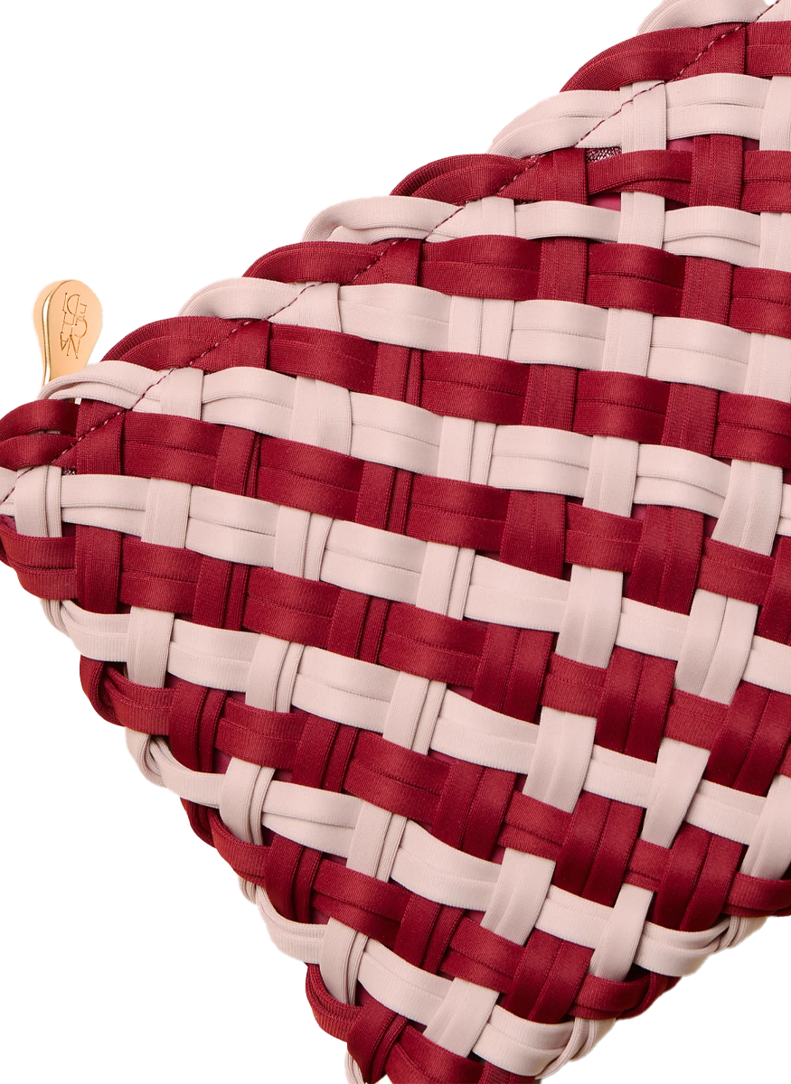 St. Barths Medium Tote in Double Weave Lychee - Naghedi