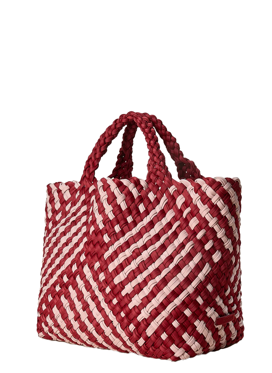 St. Barths Medium Tote in Double Weave Lychee - Naghedi