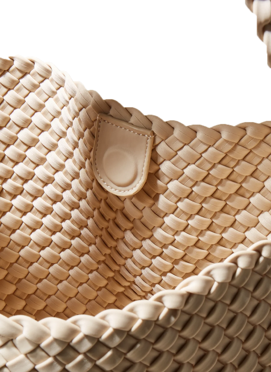 Nomad Medium Hobo Bag in Ecru - Naghedi