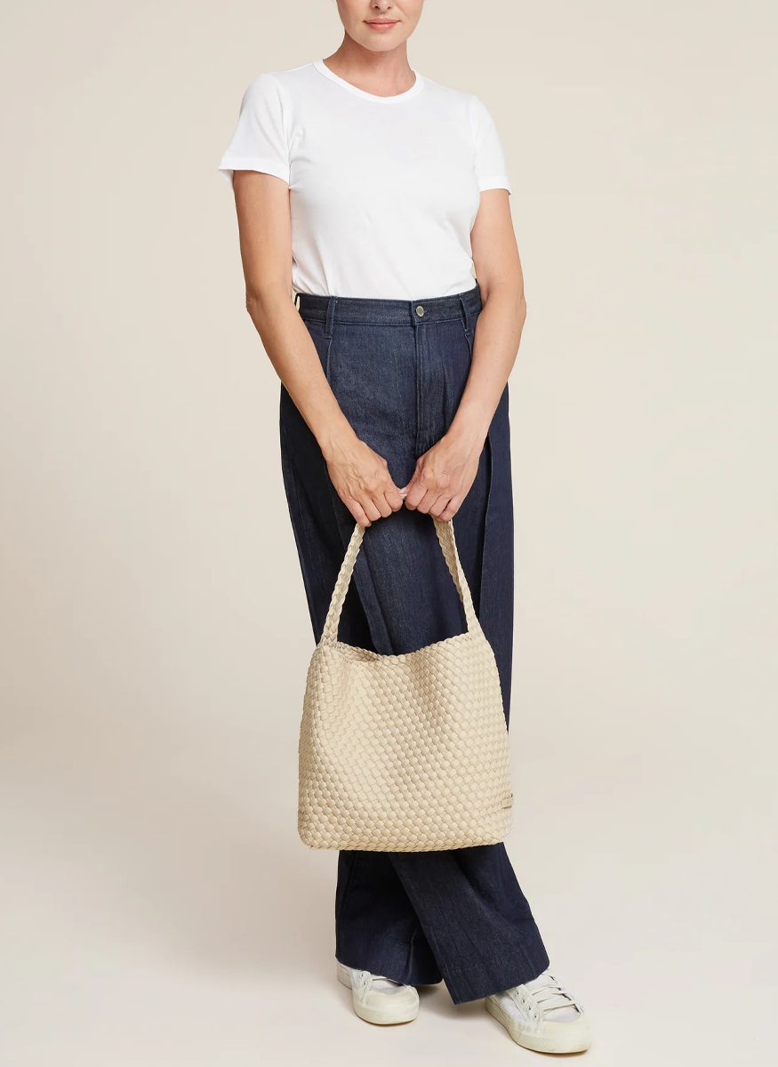Nomad Medium Hobo Bag in Ecru