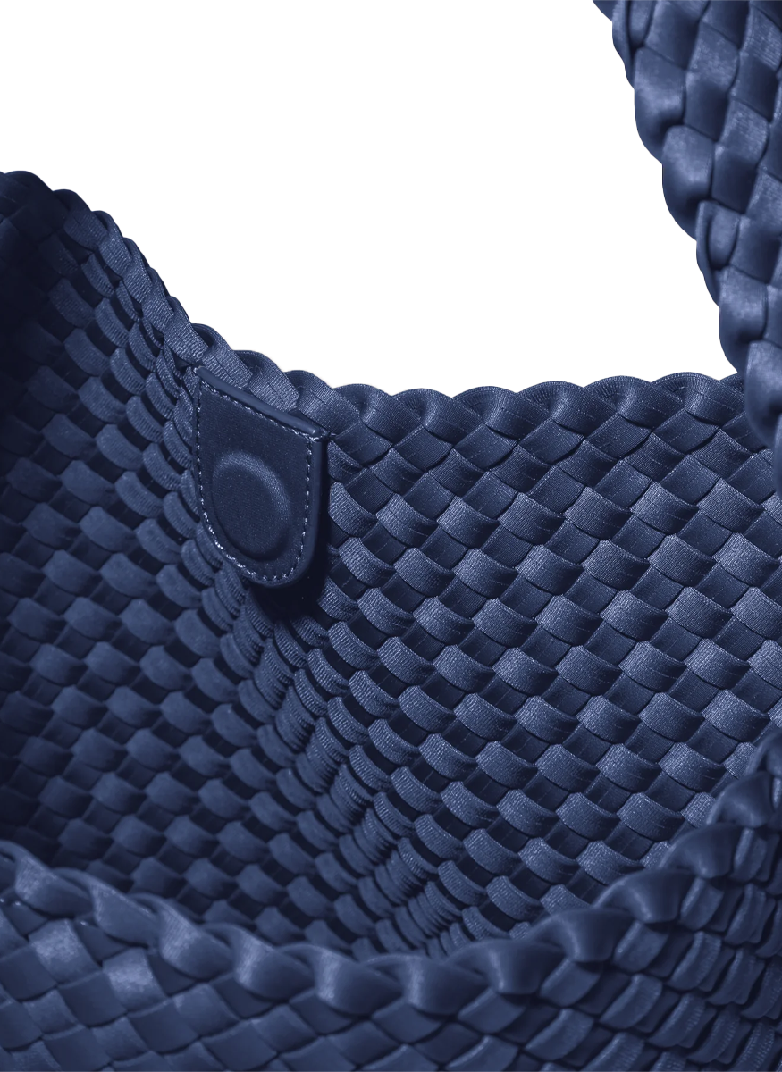 Nomad Medium Hobo Bag in Ink Blue - Naghedi