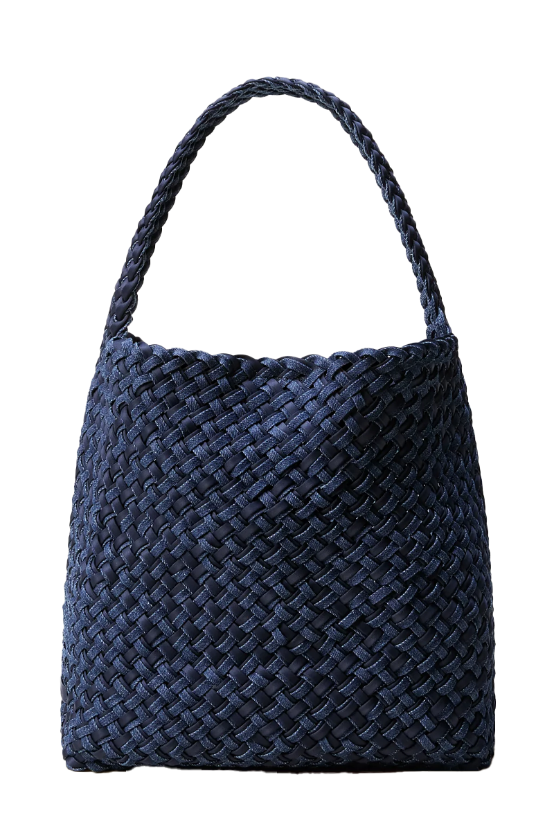 Nomad Medium Hobo Double Weave Denim