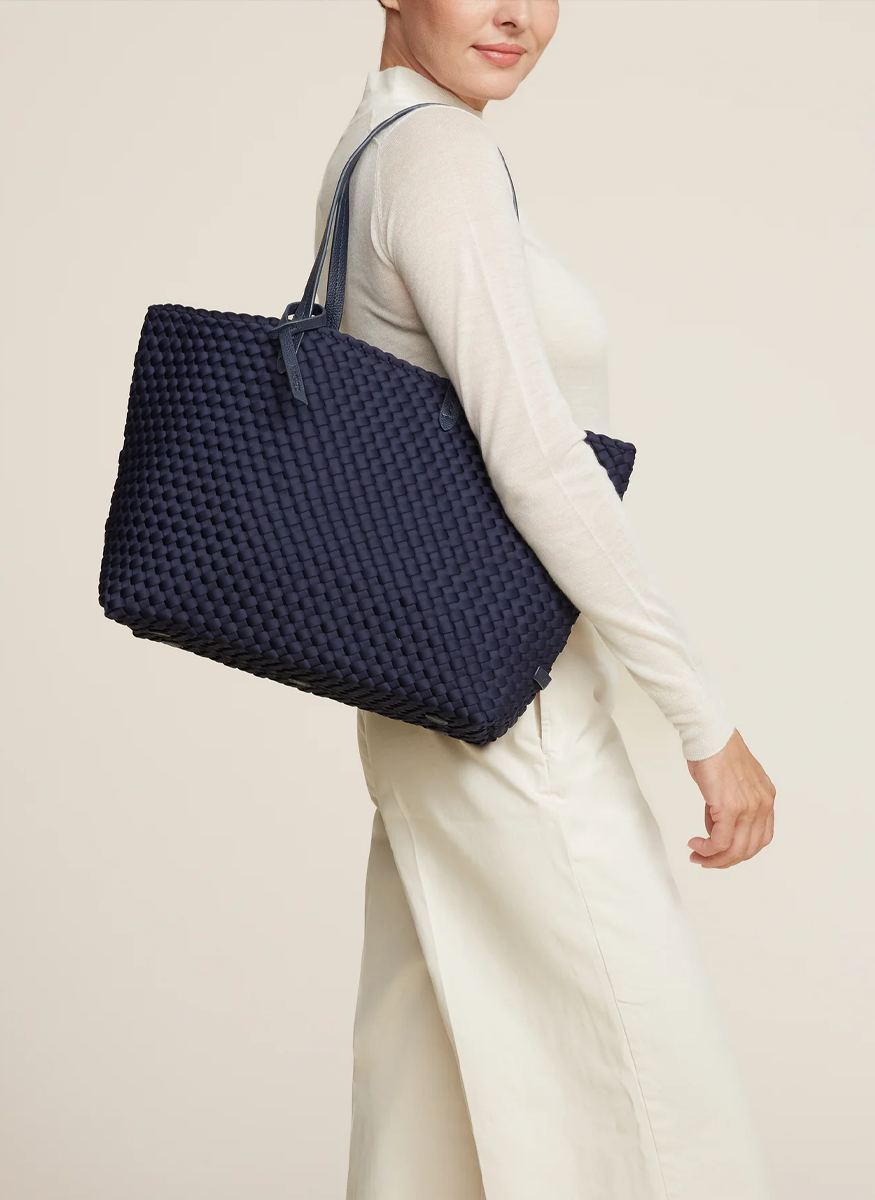 Jetsetter Small Tote in Ink Blue