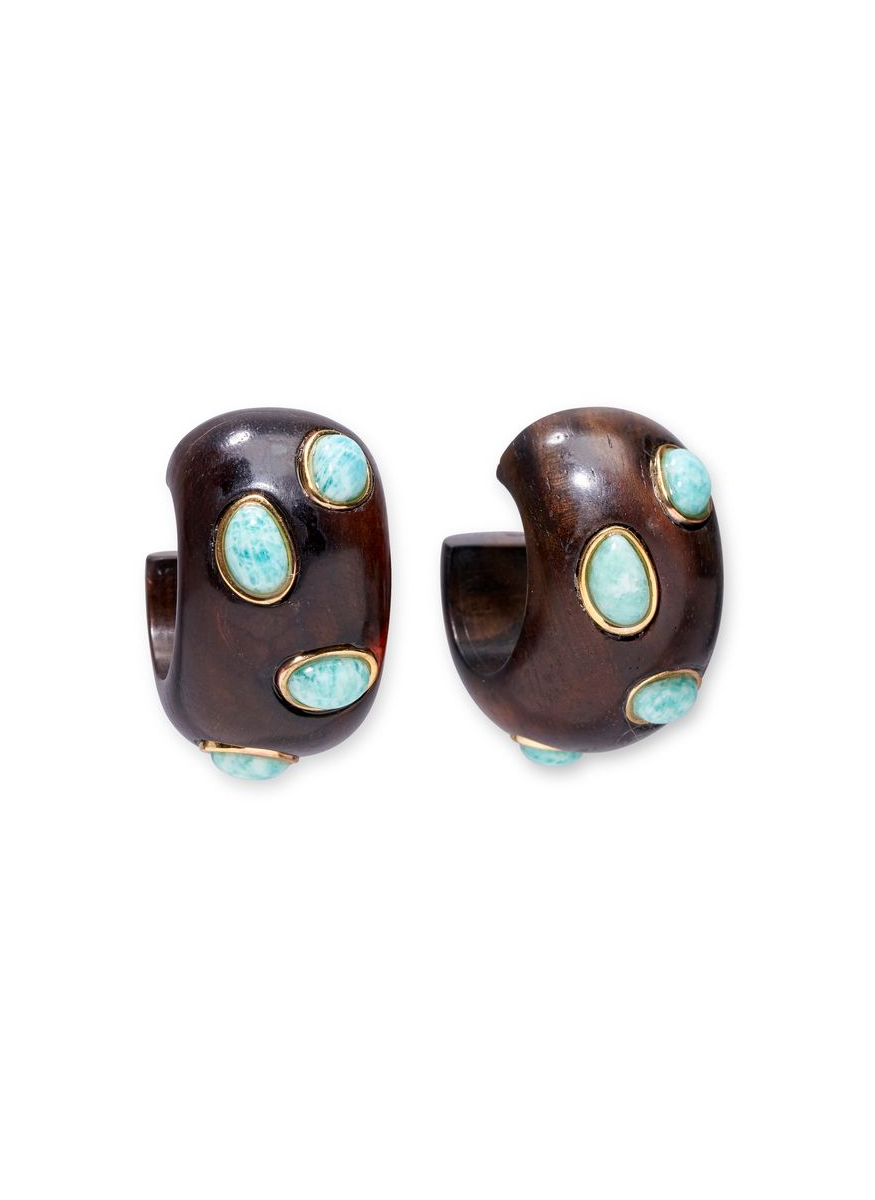 Acacia Earrings In Amazonite