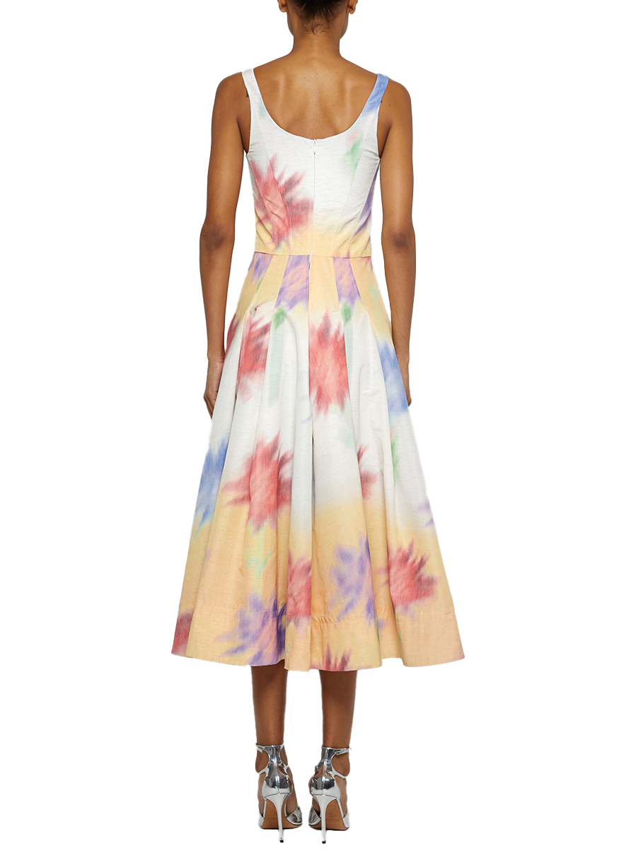 Corset Top Sun Midi Dress - Prabal Gurung