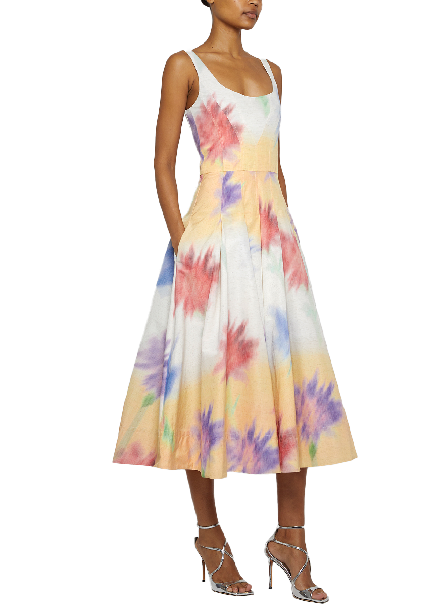 Corset Top Sun Midi Dress