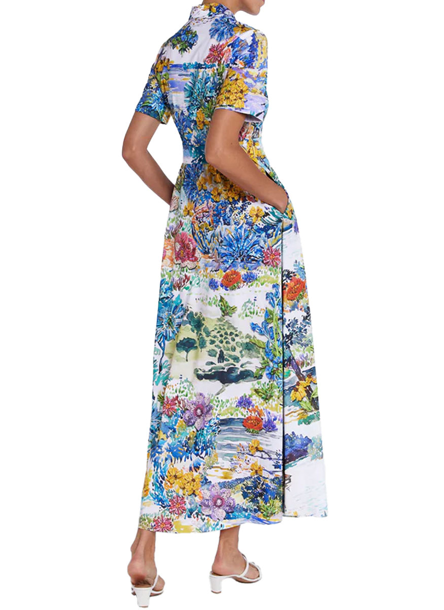 Como Dress in Aviemore Water - Mary Katrantzou
