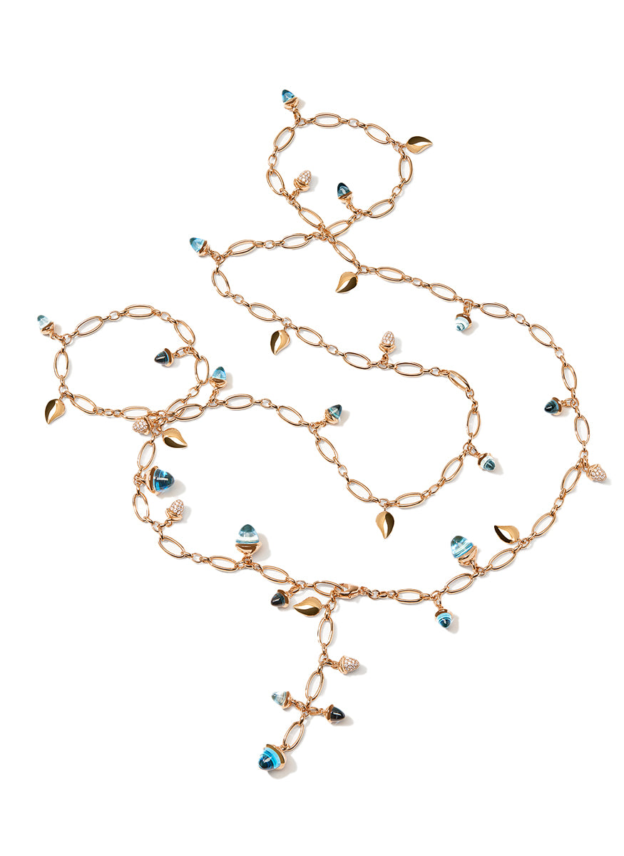 Mikado Necklace, Sky, 100cm