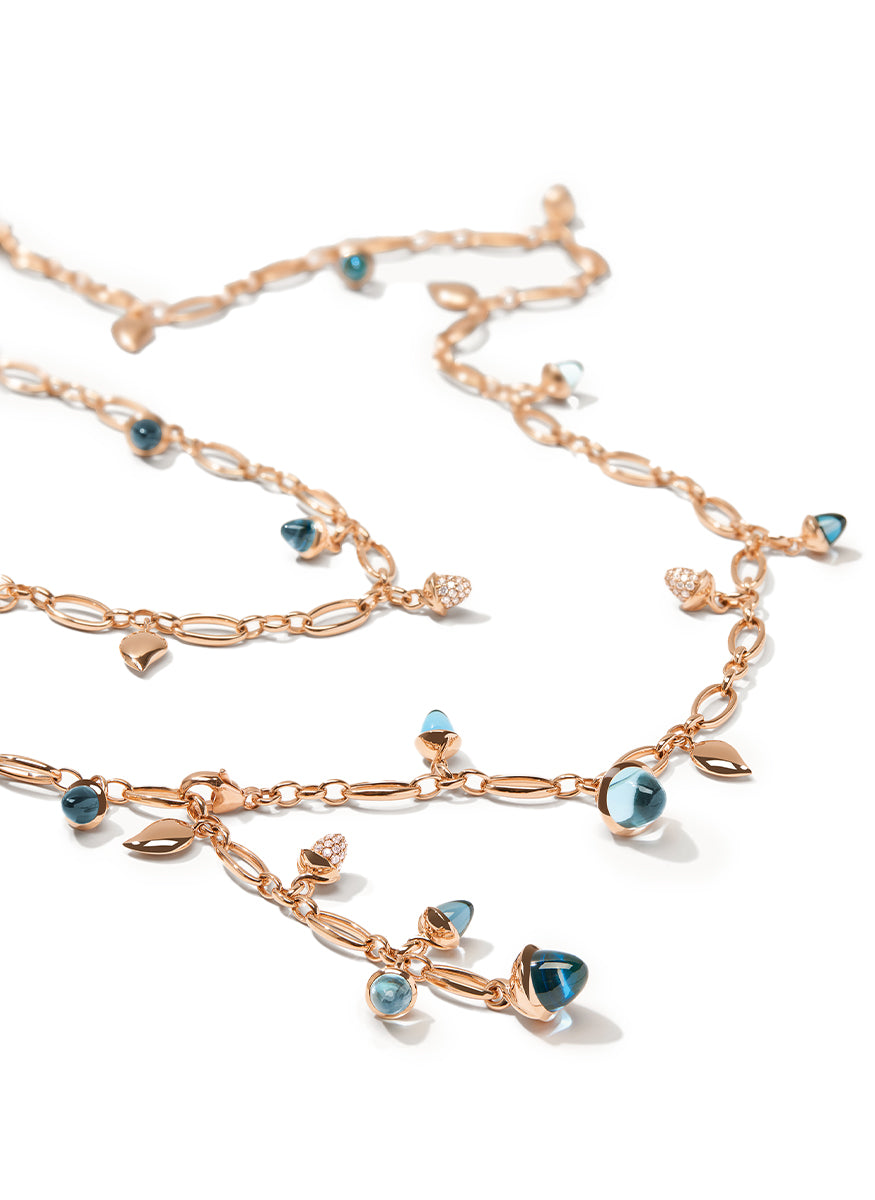 Mikado Necklace, Sky, 100cm