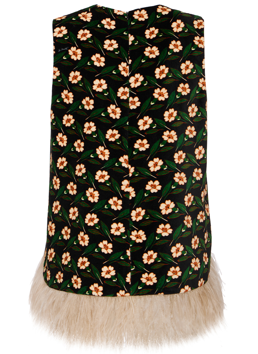 La Scala Top with Feathers - La DoubleJ