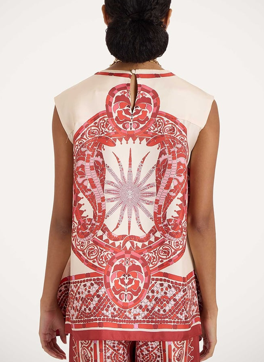 San Carlo Top in Silk Twill - La DoubleJ