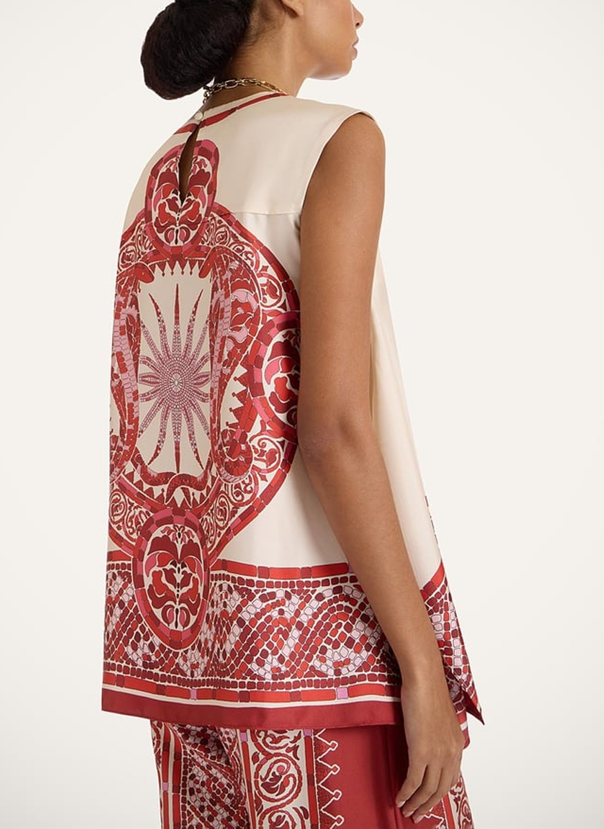 San Carlo Top in Silk Twill - La DoubleJ