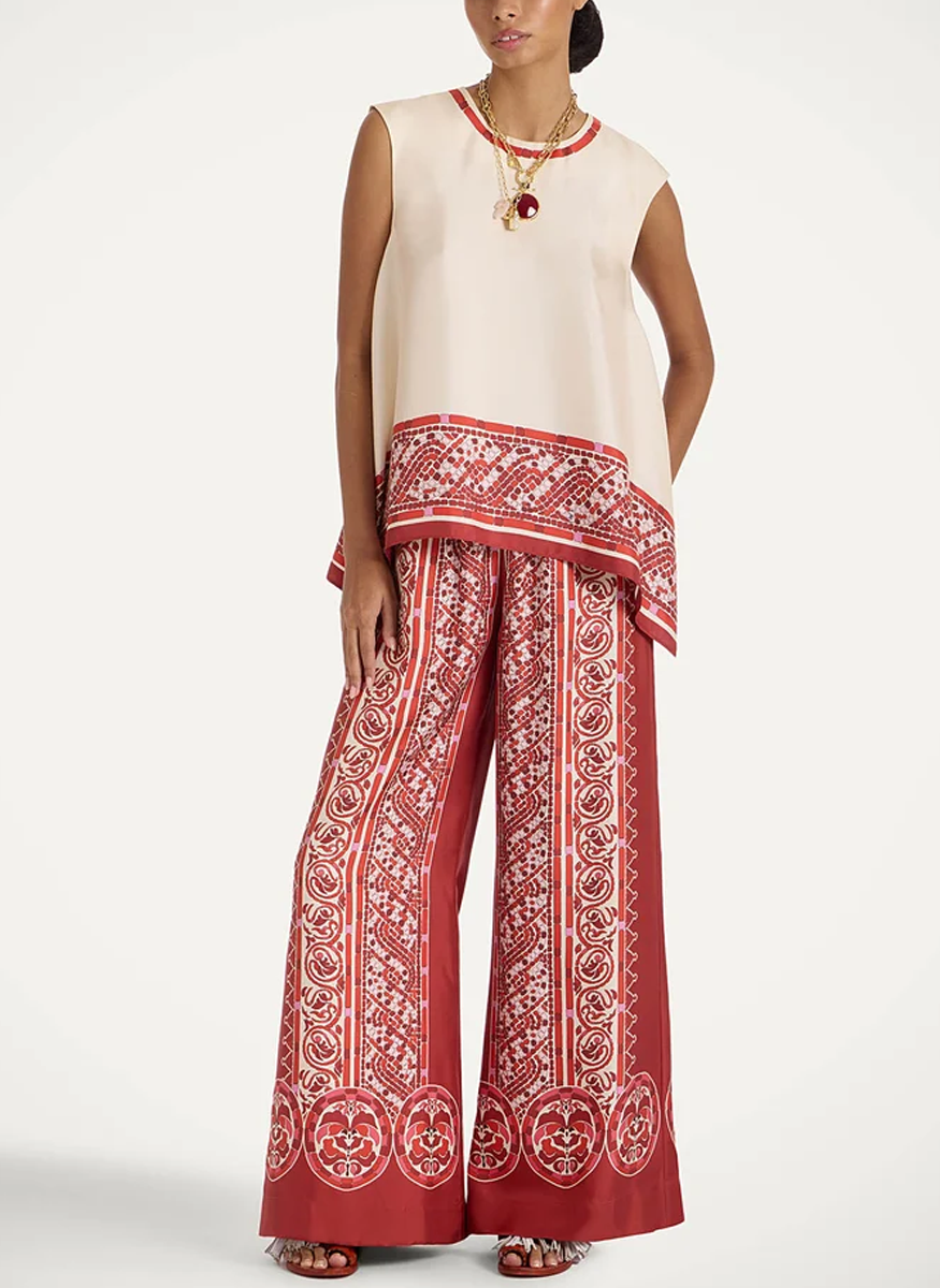 San Carlo Top in Silk Twill