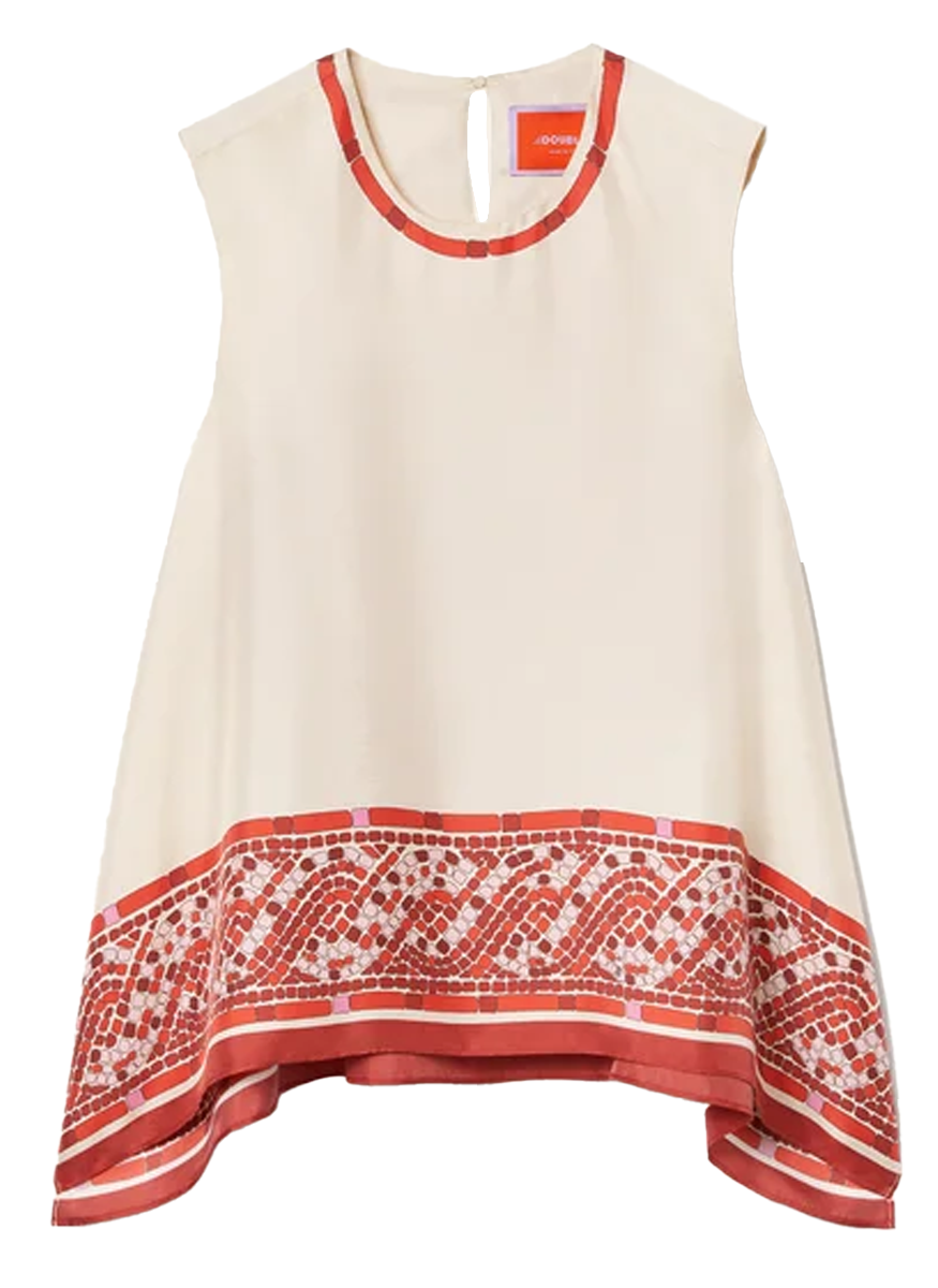 San Carlo Top in Silk Twill