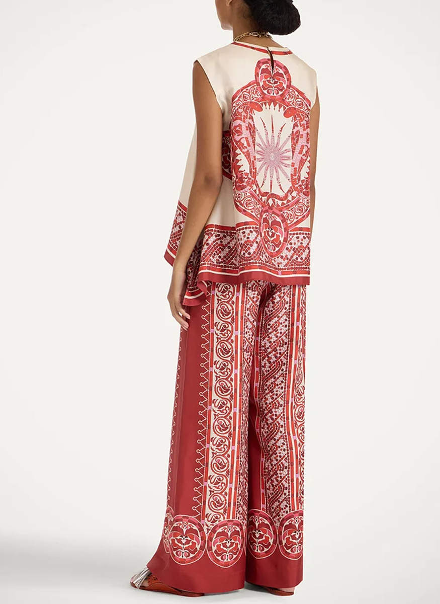 Palazzo Pants in Silk Twill - La DoubleJ