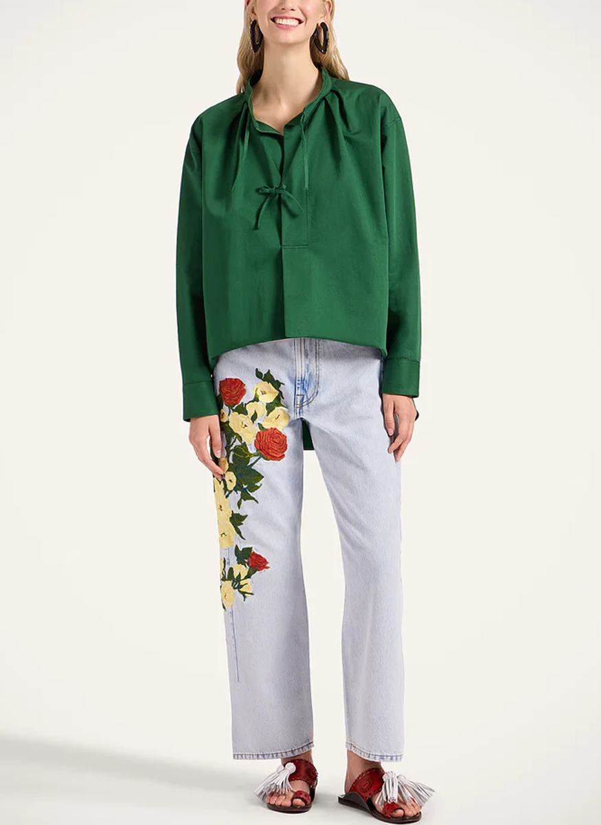 The Barrel Jean in Bloomy - La DoubleJ