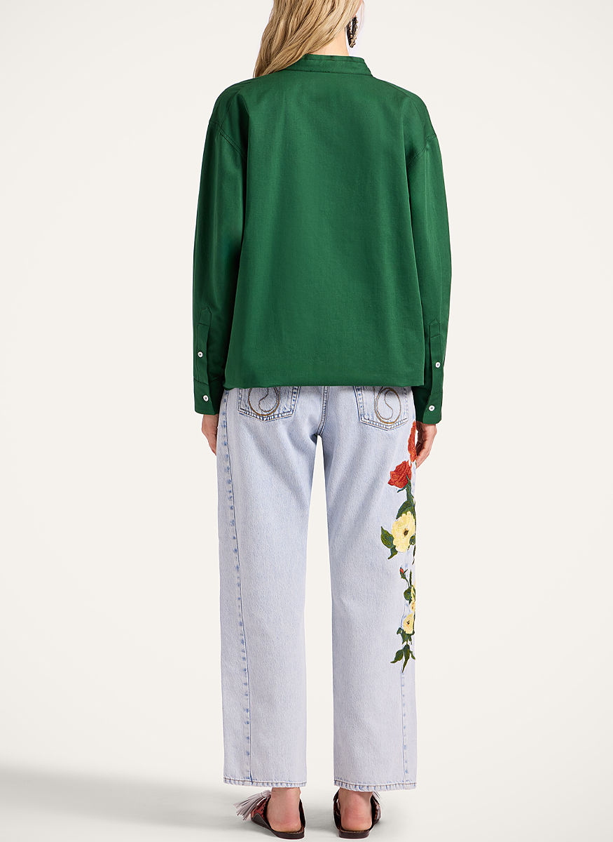 The Barrel Jean in Bloomy - La DoubleJ