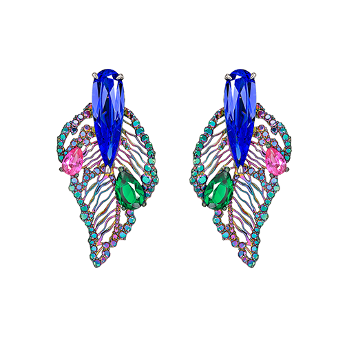Rainbow Sapphire Titan Earring