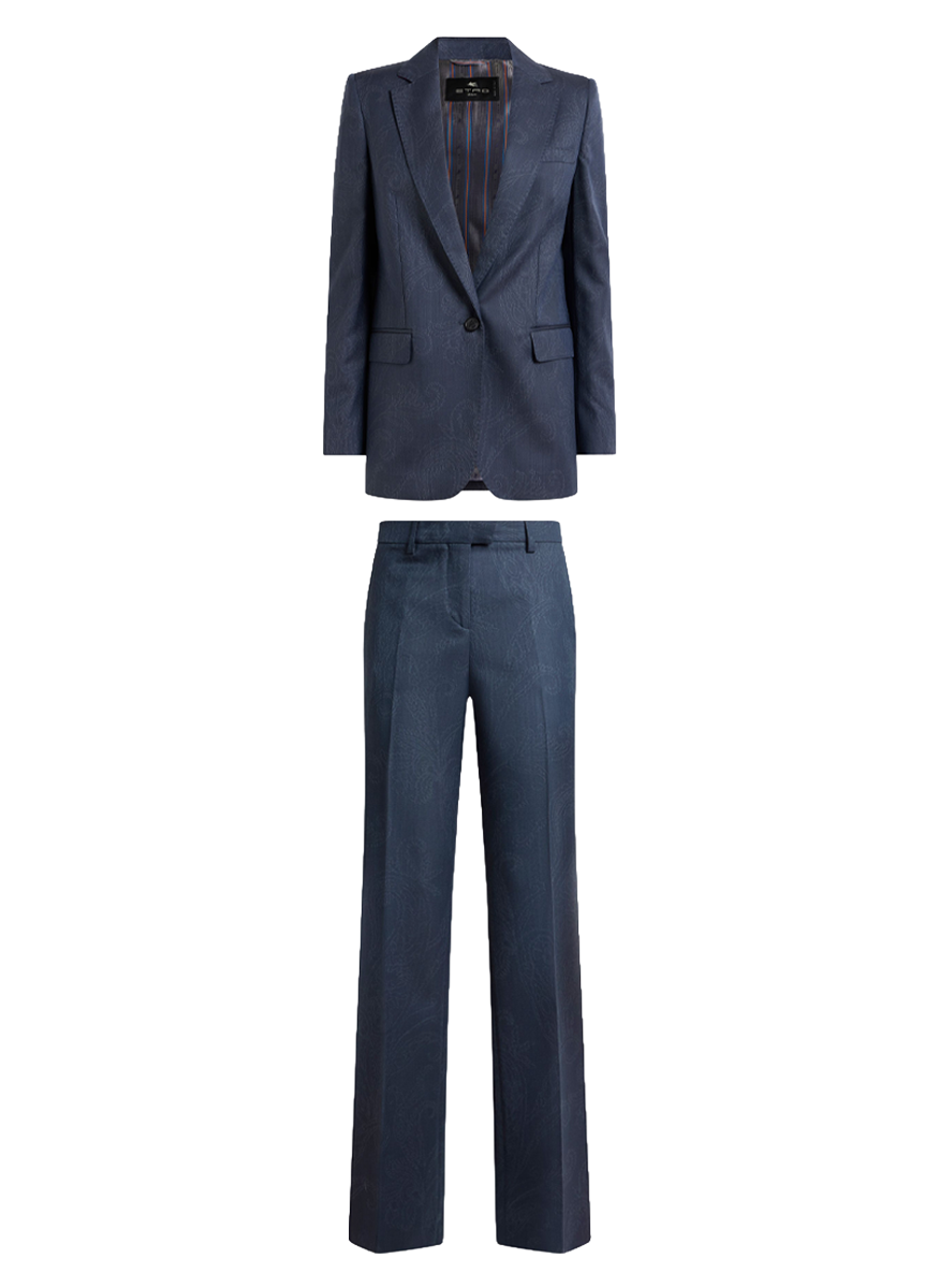 Paisley Single Breasted Suit