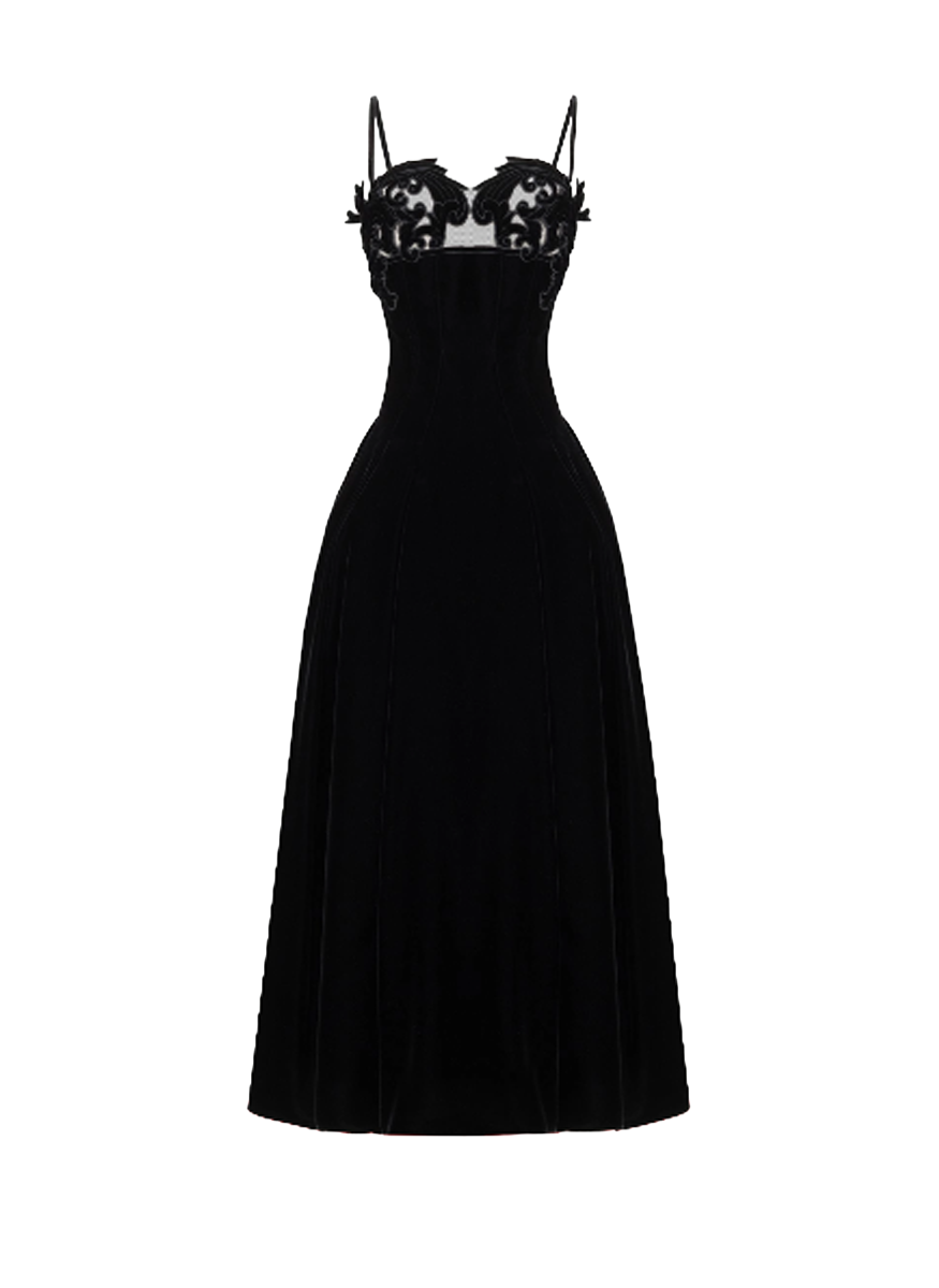 Velvet Midi Dress
