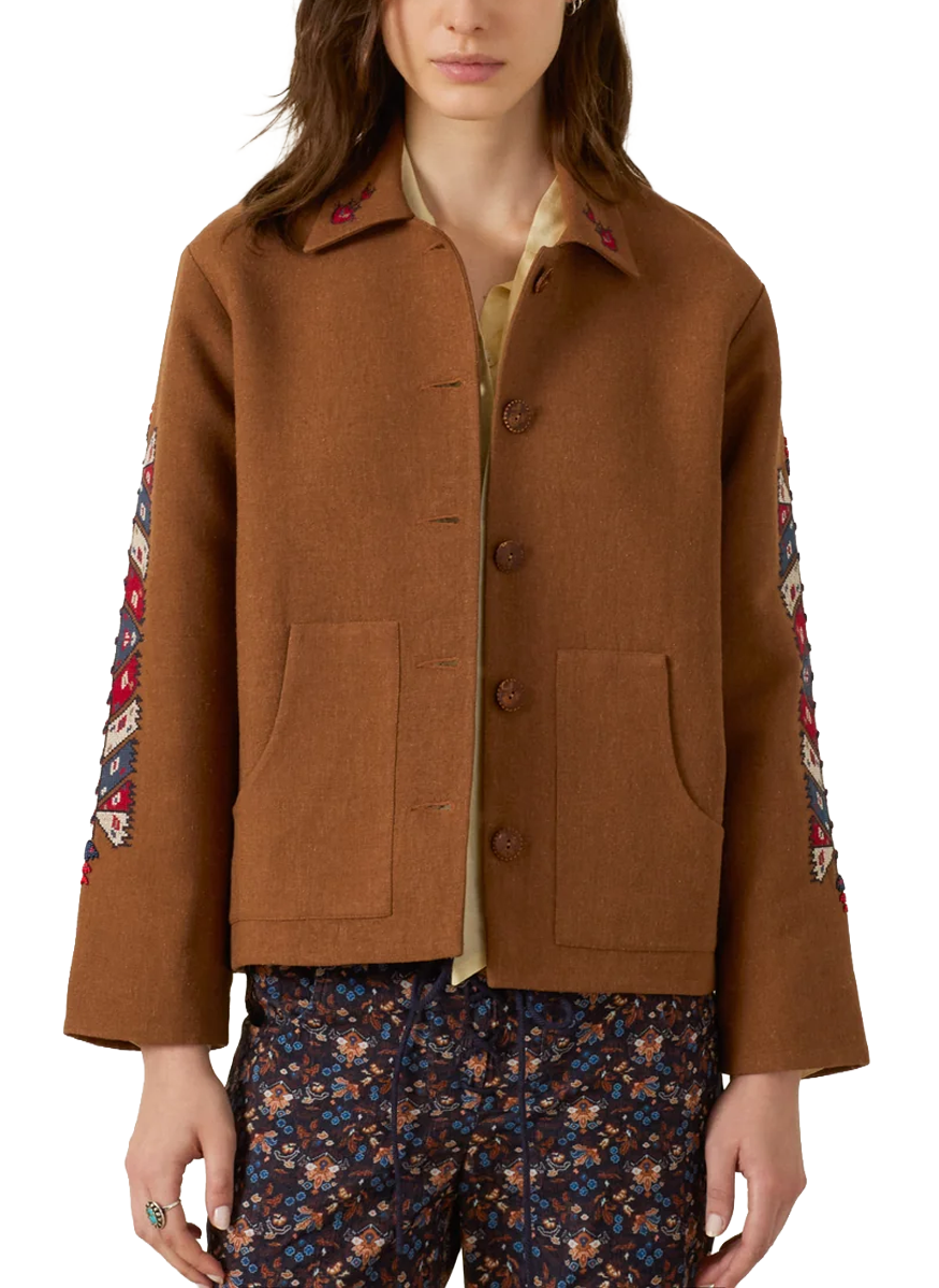 Western Doe Arrow Silk Jacket