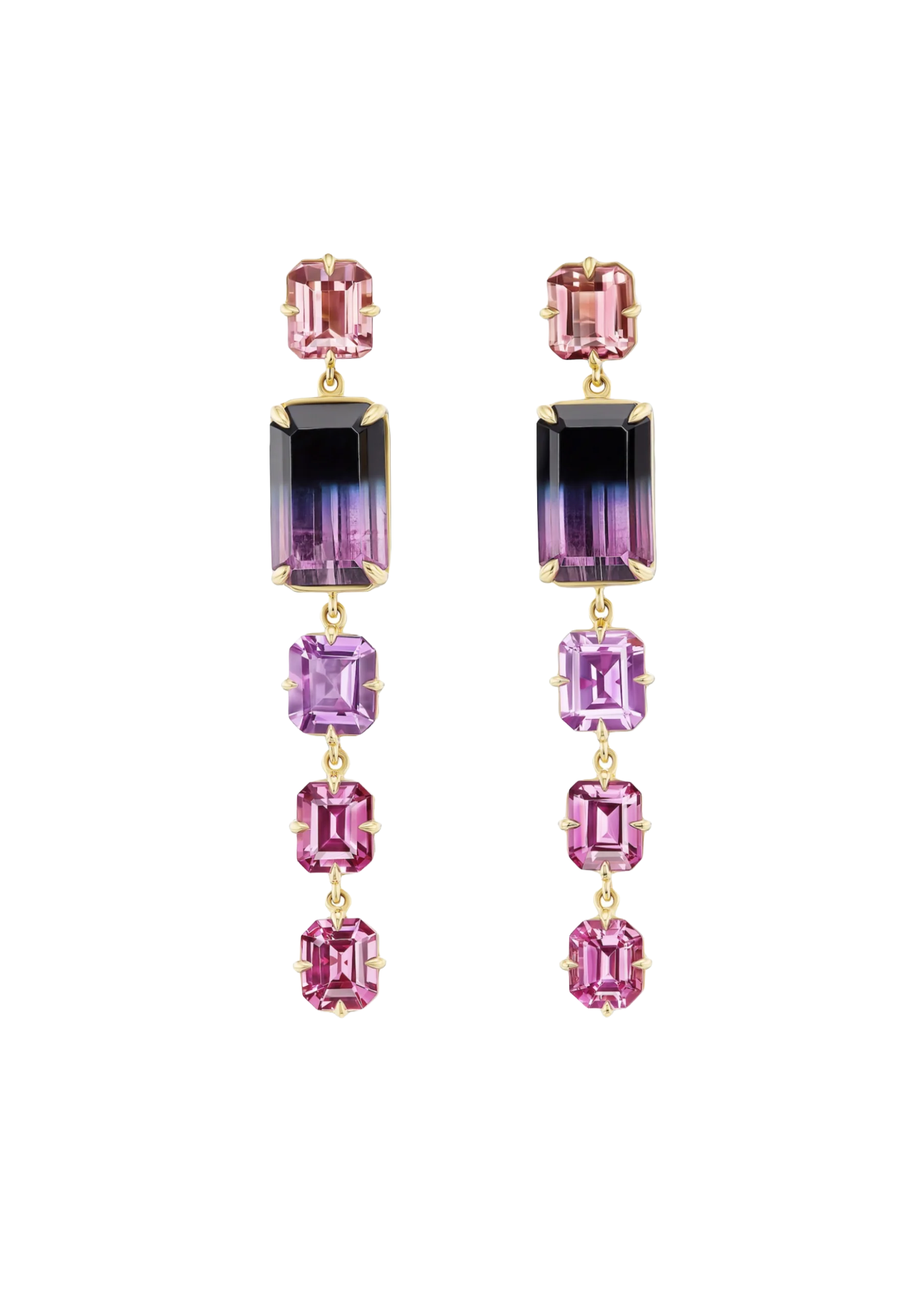 Dark Plumage Drop Earrings