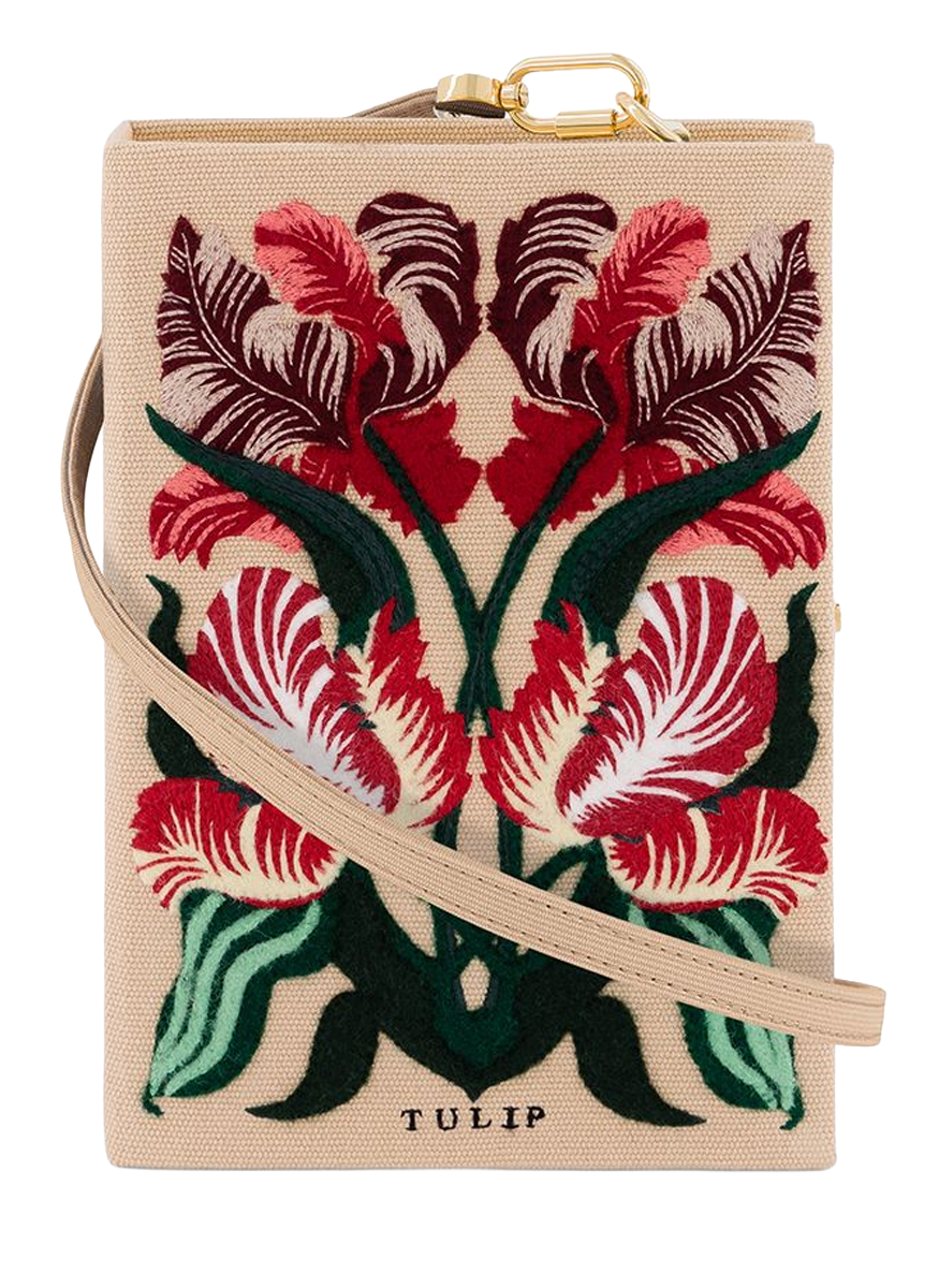 Tulip Book Clutch with Strap
