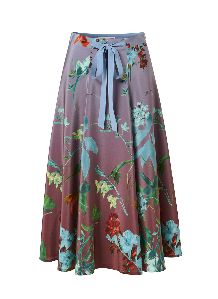 Indra Silk Florak Skirt