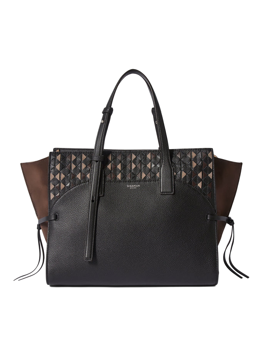 Medium Maro Bag in Cachemire Leather and Mosaico