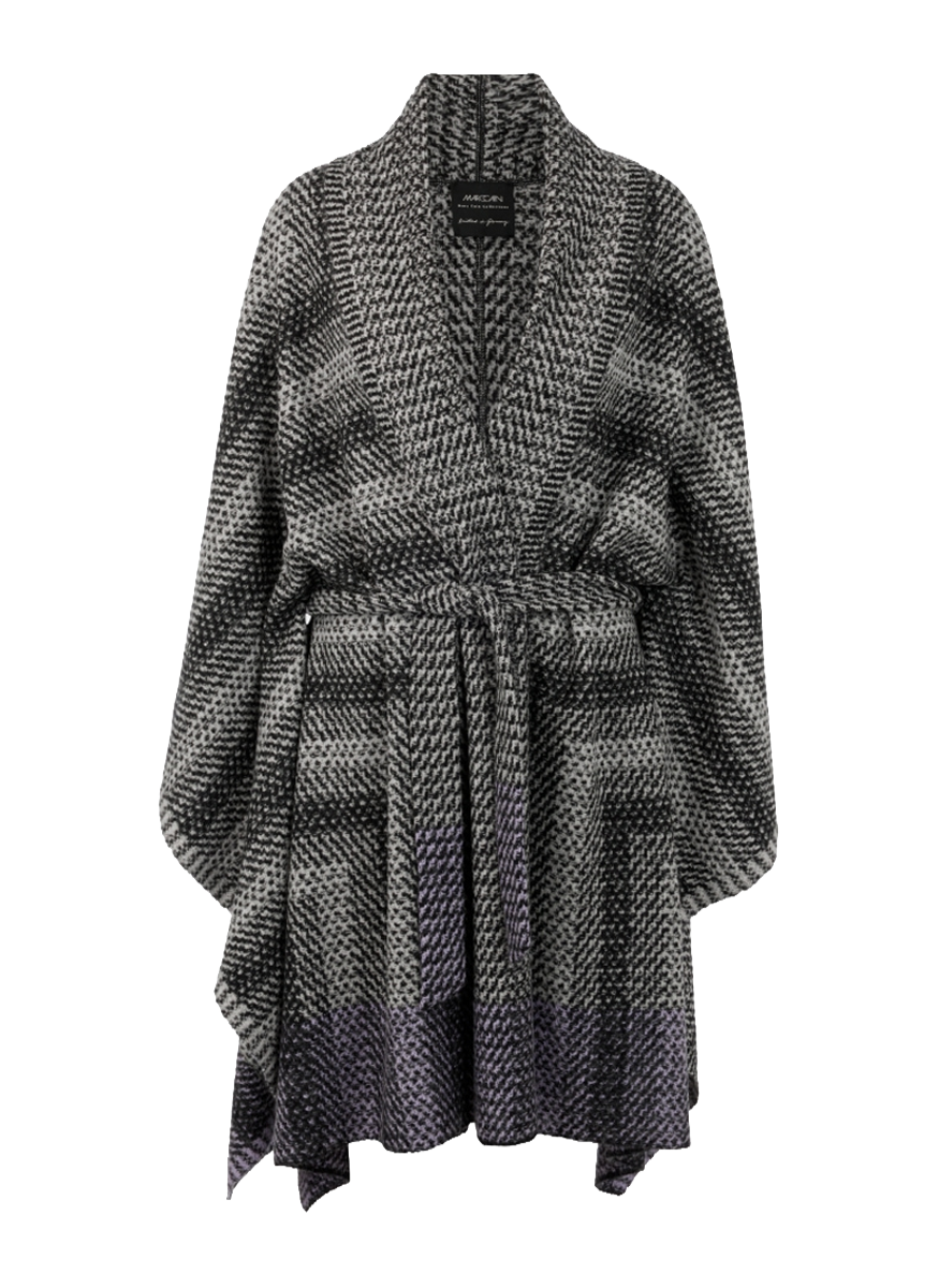 Striped Long Wrap Sweater