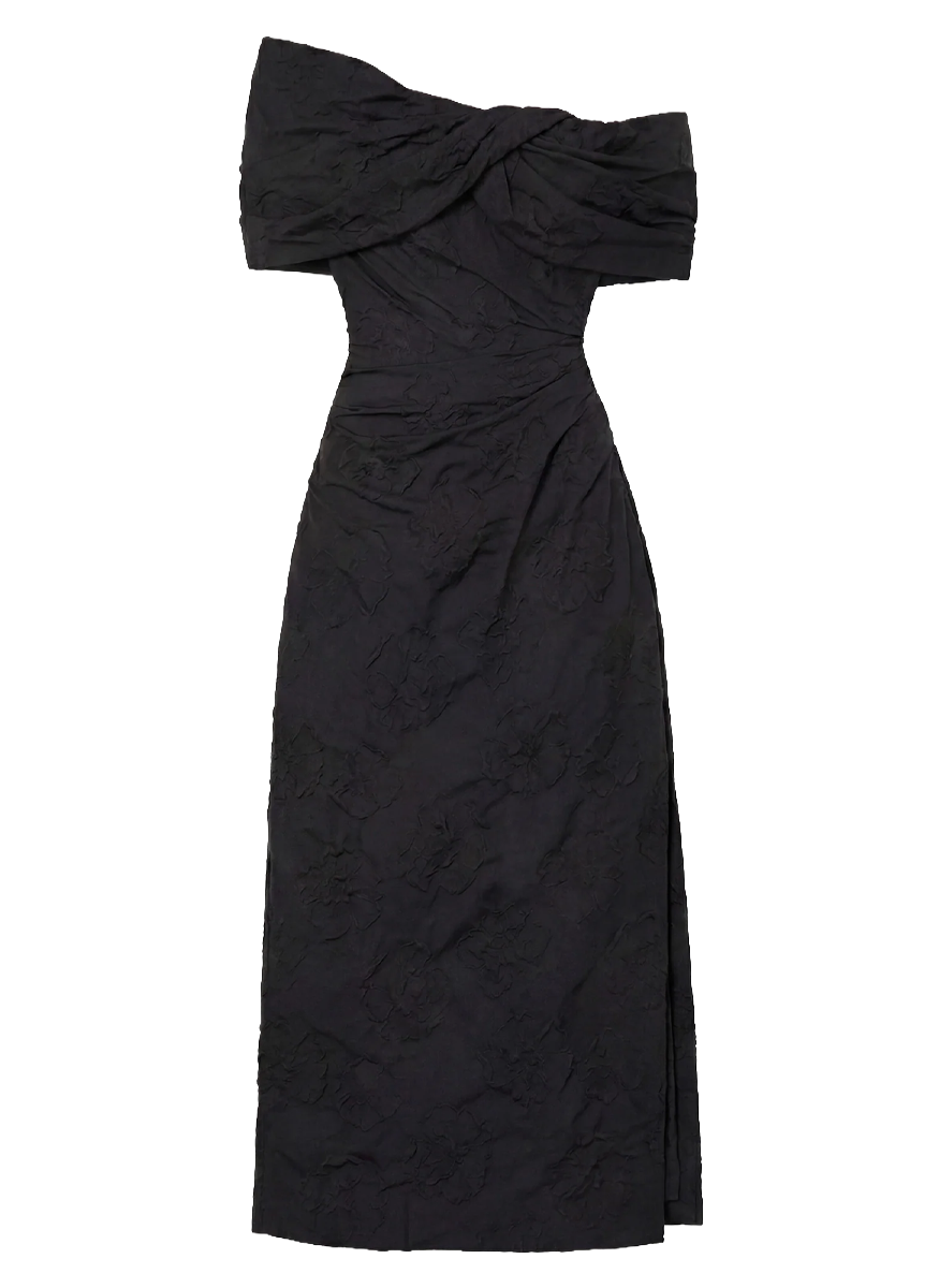 Violeta Off The Shoulder Cloque Dress