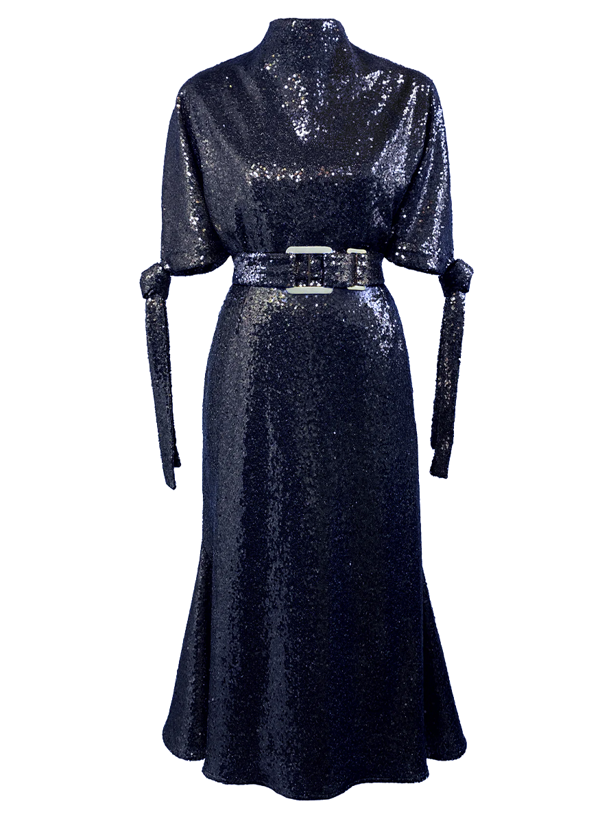 Pedernal Sequin Midi Dress