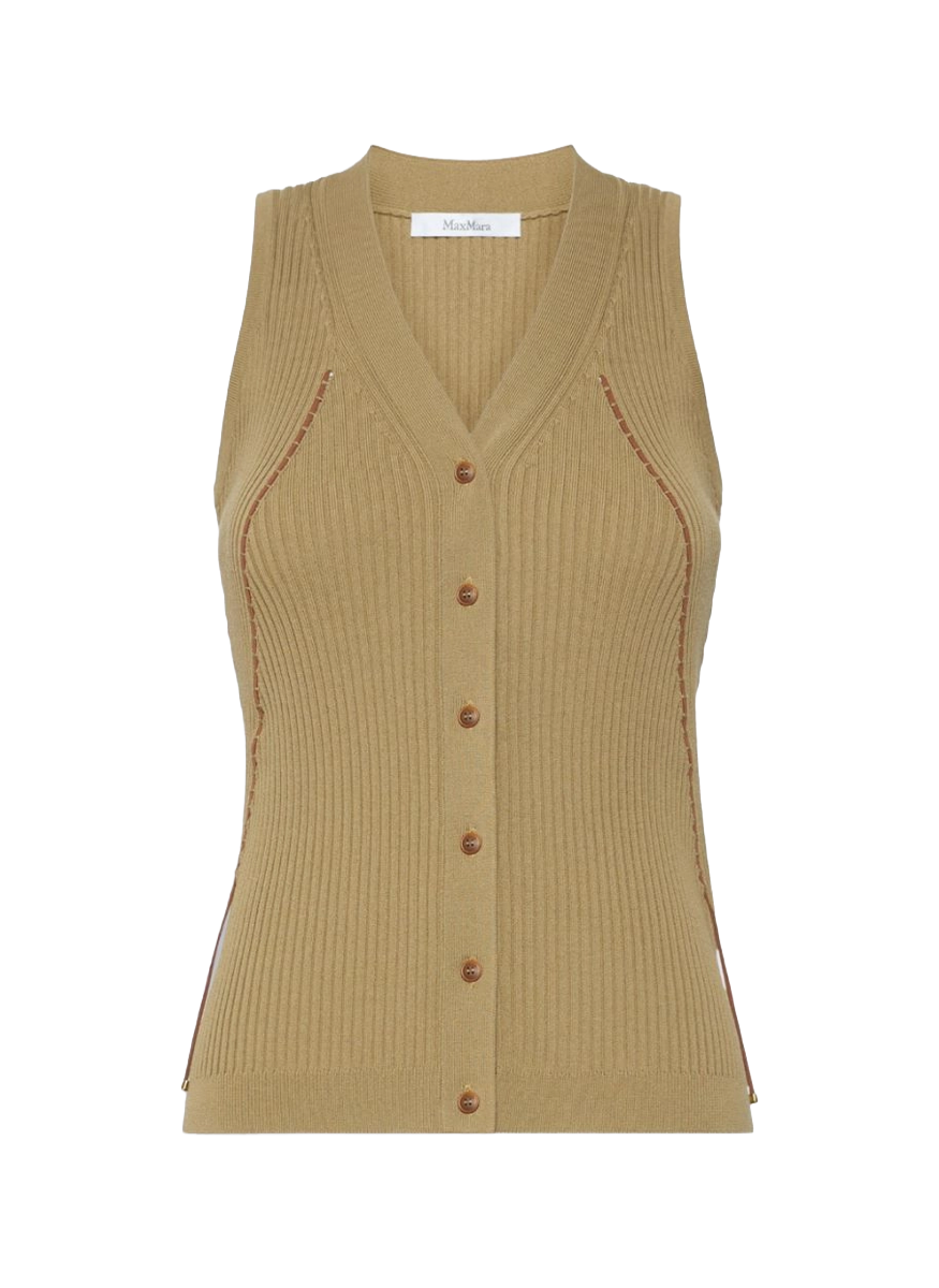 Cotton and Viscose Yarn Gilet