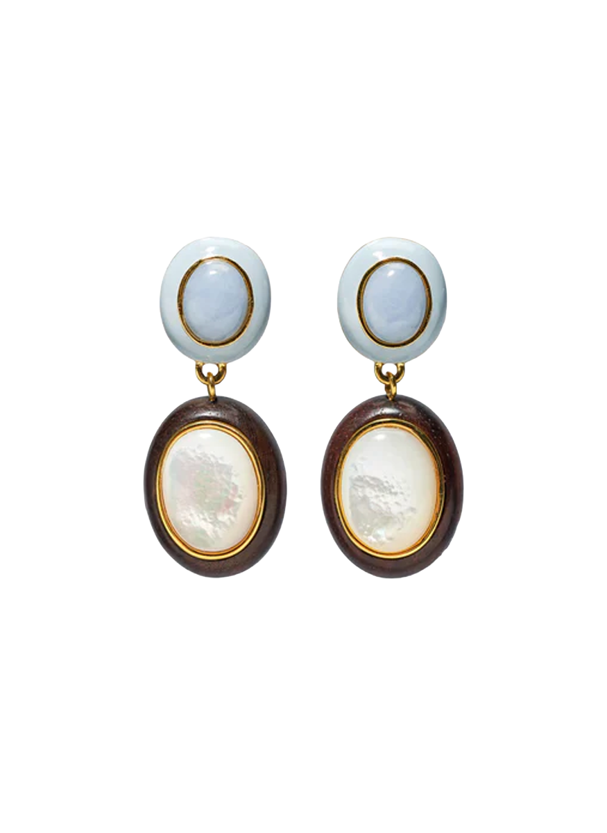 Papaya Earrings In Pearl