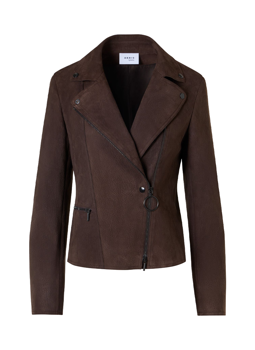 Motorbike Jacket In Lamb Suede