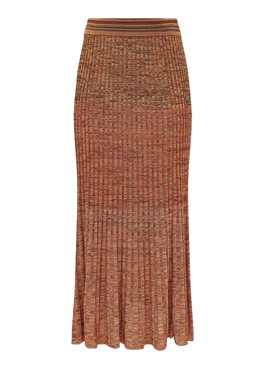 Mouline Rib Midi Skirt