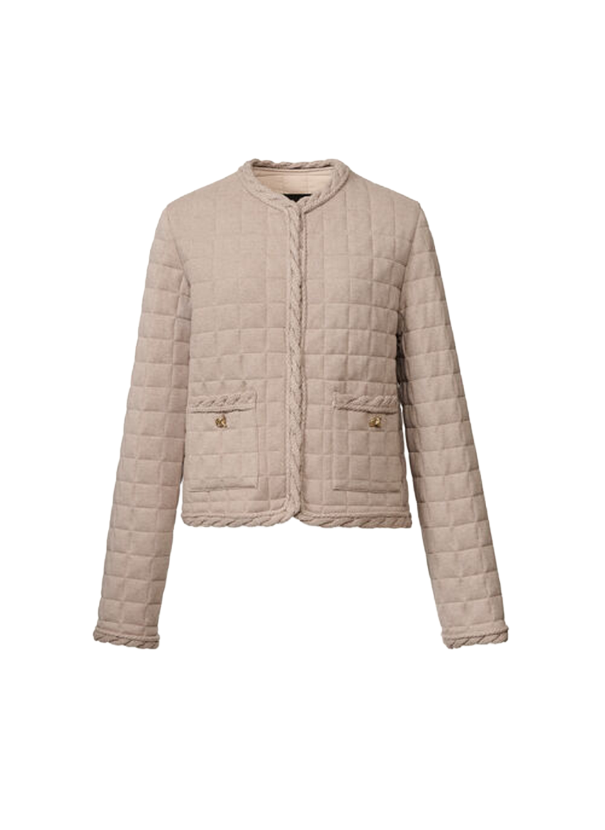 Square Quilted Platinum Jacket