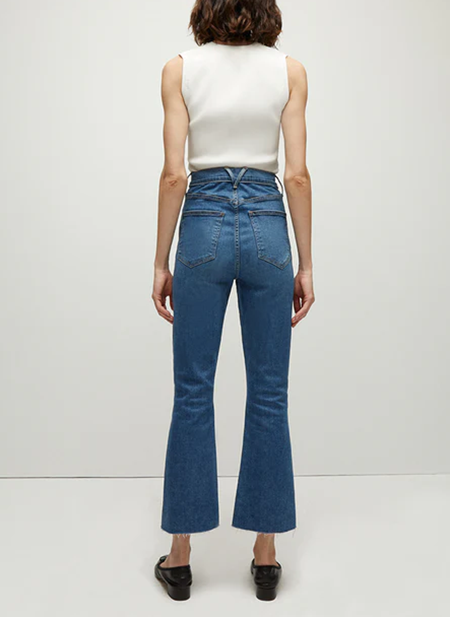 Caroline Skinny Kick-Flare Jean - Veronica Beard