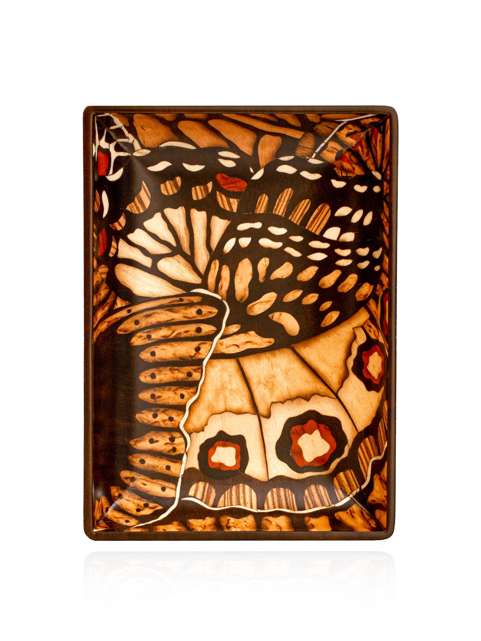 Moth Wing Marquetry Tray