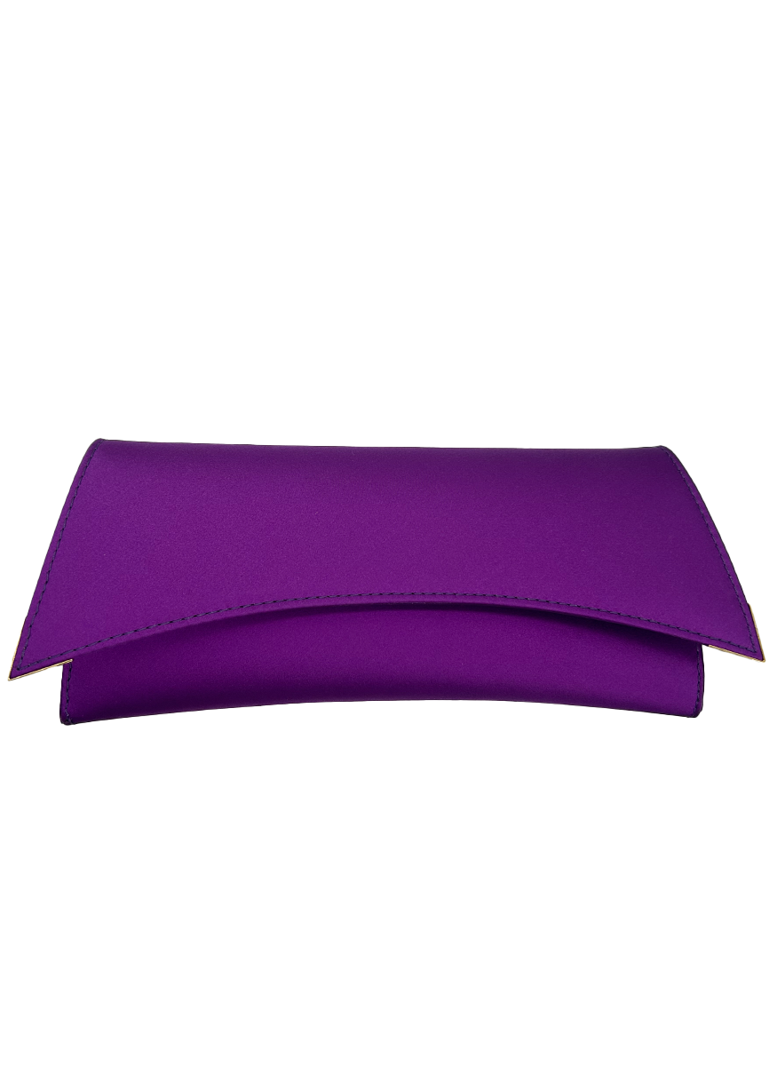 Veronica Large Satin Clutch