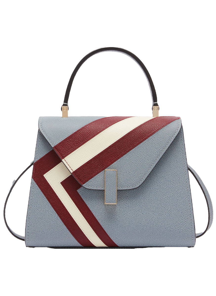 Iside Intarsia V-Stripes Top Handle Bag